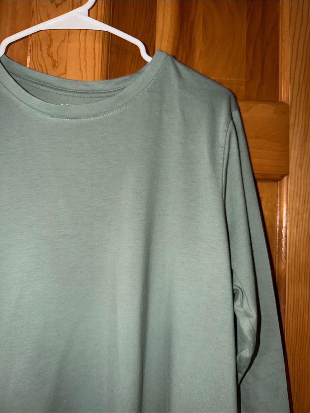 Lands' End Long Sleeve Crewneck Shirt - Sage